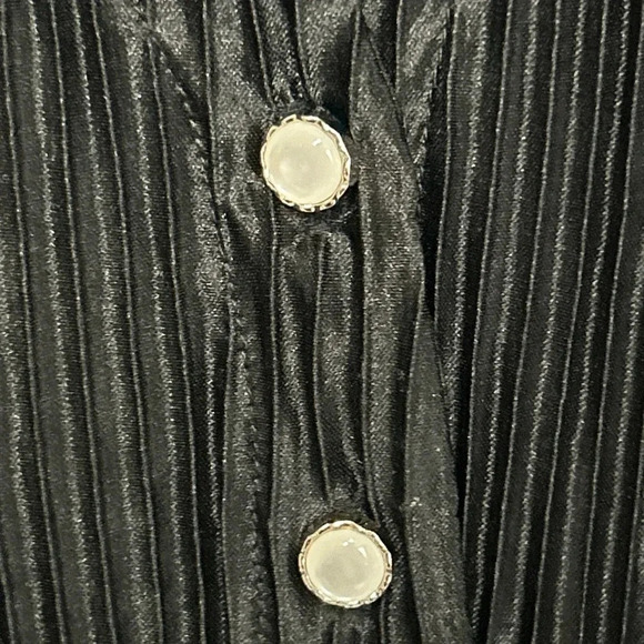 Zeagoo Women’s XL Accordion Pleat Sheer Blouse Whimsigoth Witchy Gothcore￼‎ - Picture 5 of 14